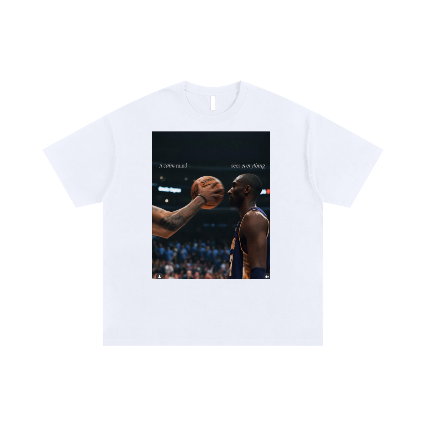 Kobe Calm Mind Unisex Oversized Cotton T-Shirt