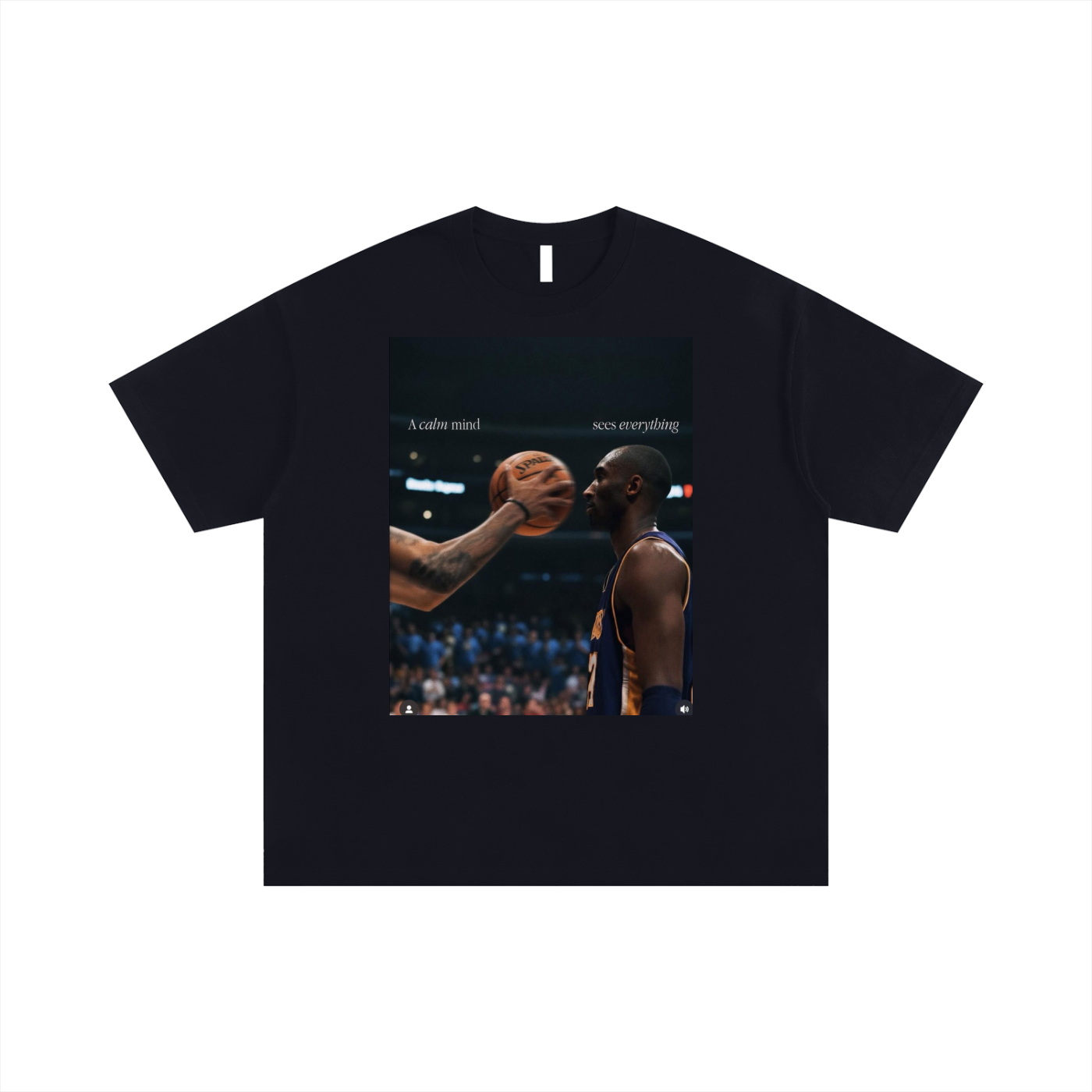Kobe Calm Mind Unisex Oversized Cotton T-Shirt